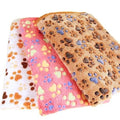 Super Soft Animal Printed Dog Cat Fluffy Fleece Plush Bed Washable Pet Blanket