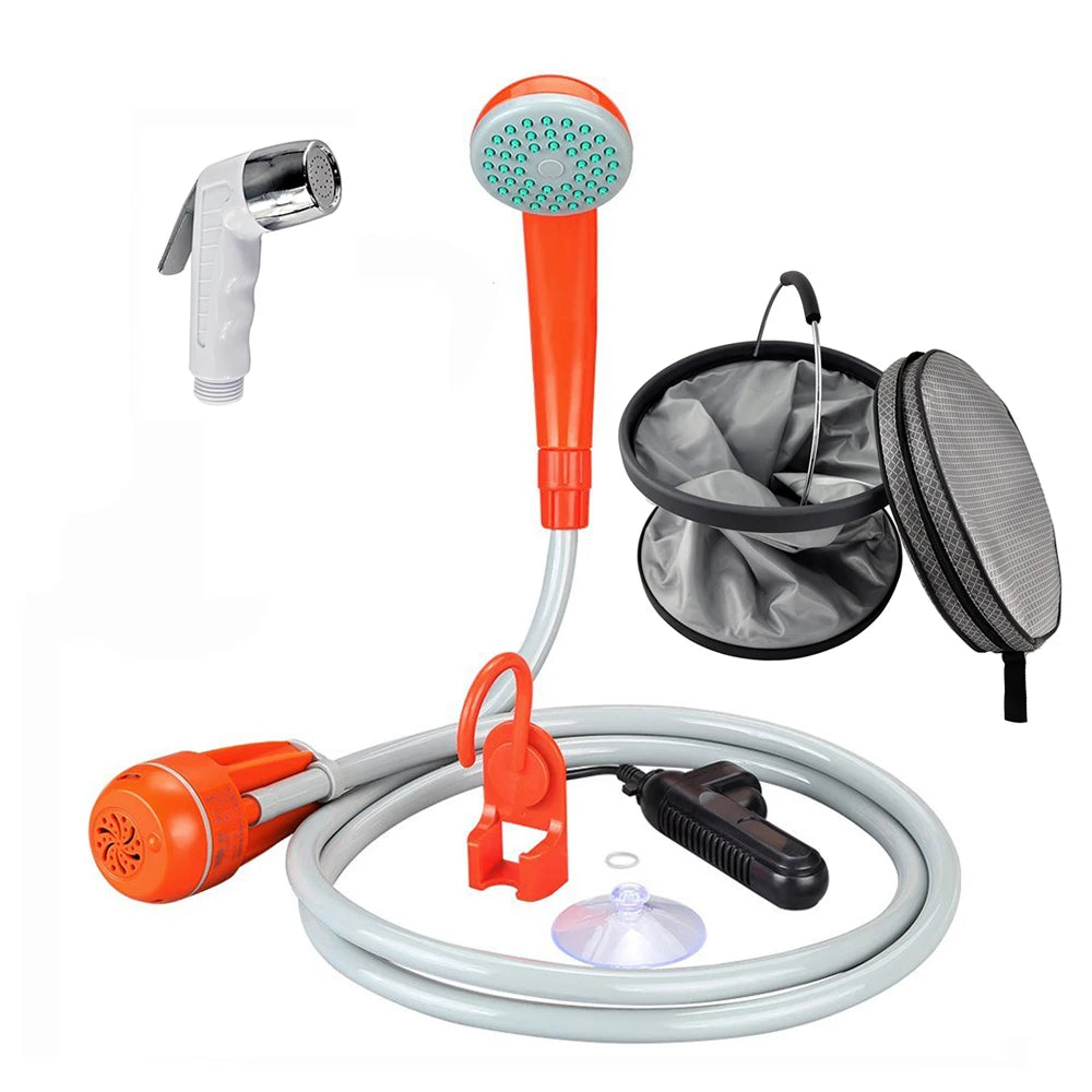 Toilet Usage Portable Butt Sprayer Handheld Bidet with 15L Folding Bucket for Women Men Travel Camping Outdoor
