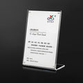 Free Standing Leaflet Display Stand A4 Acrylic Poster Menu Holder 8.5 X 11 Inches Acrylic Slant Sign Holder