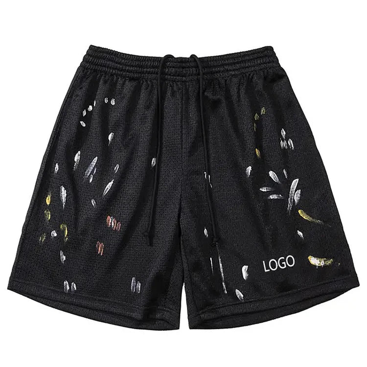 Factory Wholesale Football Basketball Shorts Men's Over Printing Quickly Dry Gym Running Joggers Mesh Fabric Shorts Men