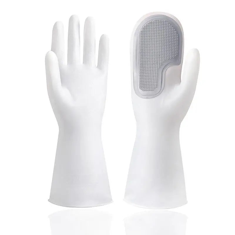 Medium Thickness Multifunctional Magic Scrub Dishwashing Gloves Waterproof Silicone Kitchen Cleaning Gloves