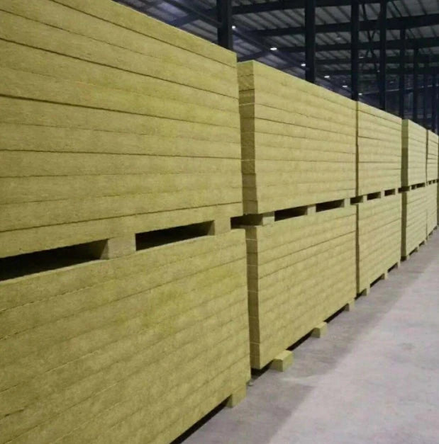 Building Materials Rock Wool Board Insulation Compressed Square Modern Rock Wool Board with Aluminum Foil Facing