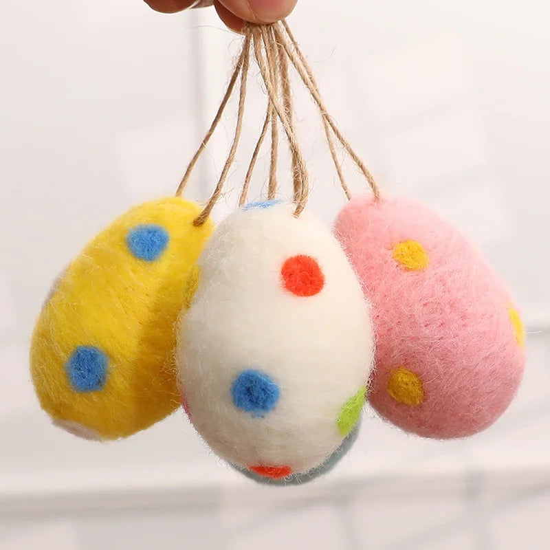 Easter Colored Felt Foam Eggs Ready to Ship  Home Decorations Kids Toy
