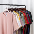 HIC Wholesale 100%Cotton 250G Heavy Washed Solid Color T-Shirt Plus Size Men's Short Sleeve Oversize Tshirt