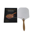 Easy Storage Pizza Spatula Aluminum Metal Pizza Peel with Foldable Wood Handle for Homemade Pizza Enthusiasts