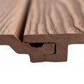 Prefab House External WPC Slats Wood Wall Panel Decking Composite Interior Cladding Wall for Outdoor