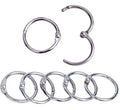 25mm 30mm 40mm Nickel Plated Key Ring Metal Loose Leaf Binder Ring Book Split Rings