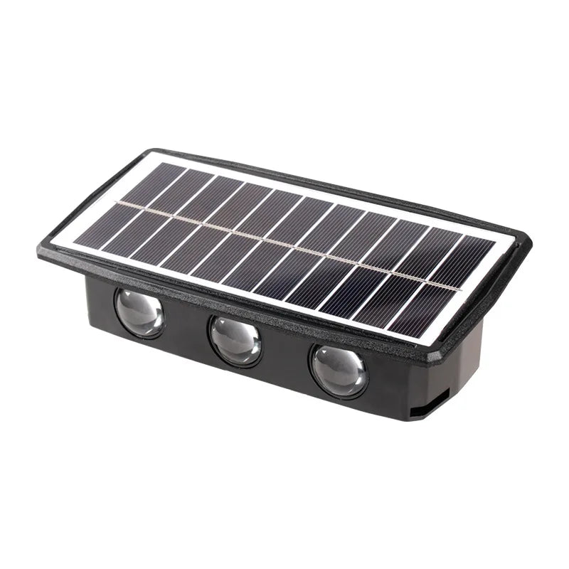 SMD5050 Home Lighting Modern Solar LED Wall Lamp Outdoor Waterproof IP65 Wall Wash Lamp up and Down Spotlight Luminaires Design