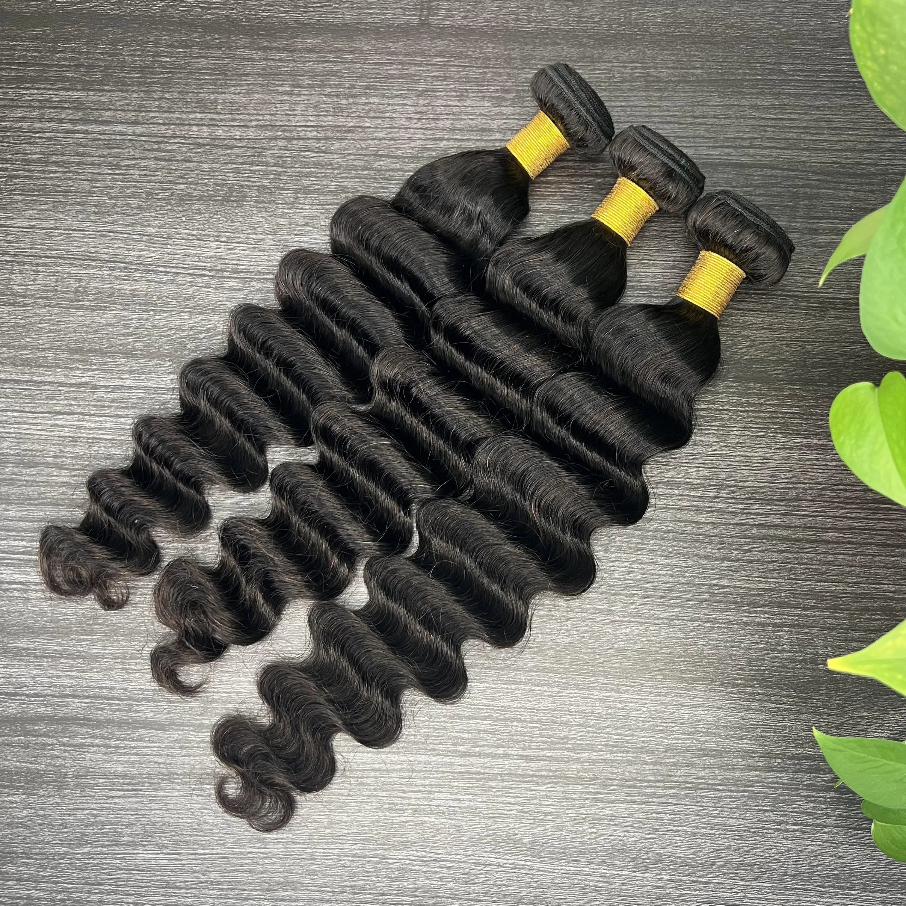 Ready to Ship 12 Inches Deep Wave Bundles 100 Human Hair Bundles Top Quality Brazilian Hair Weave Bundles Remy Hair