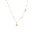 Fashion 925 Silver Jewelry Wholesale 925 Sterling Silver Necklaces love Heart Charm Gold Plated Necklaces for Women