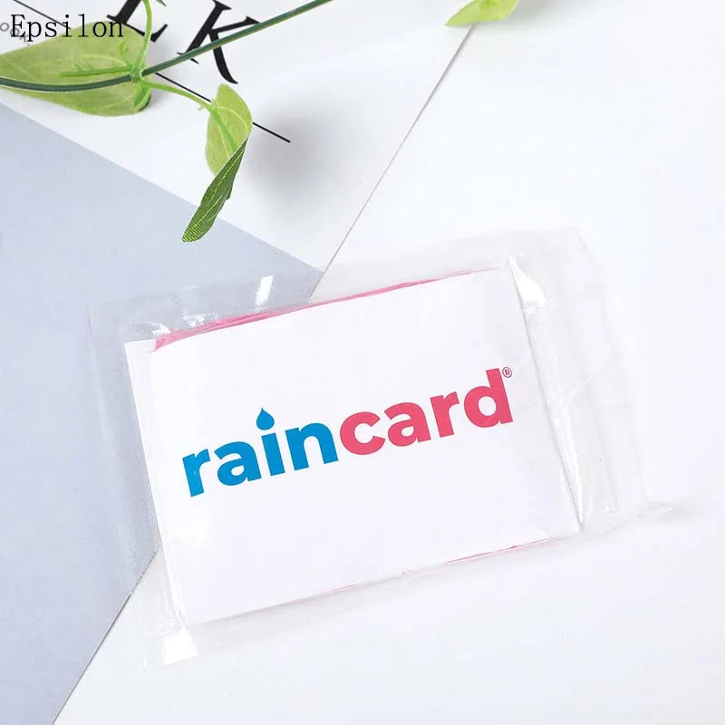 Hot Sale Cheap Disposable Portable PE Plastic Raincoat Unisex Pe Raincard Pocket Small Rain Coat