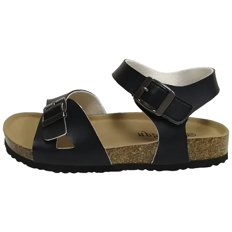 Women's Simple Thick Bottom Wearable Fashion Sandals Open Toe Anti-slip Ladies Flat Shoes Comfortable Soft Ladies Casual Shoes