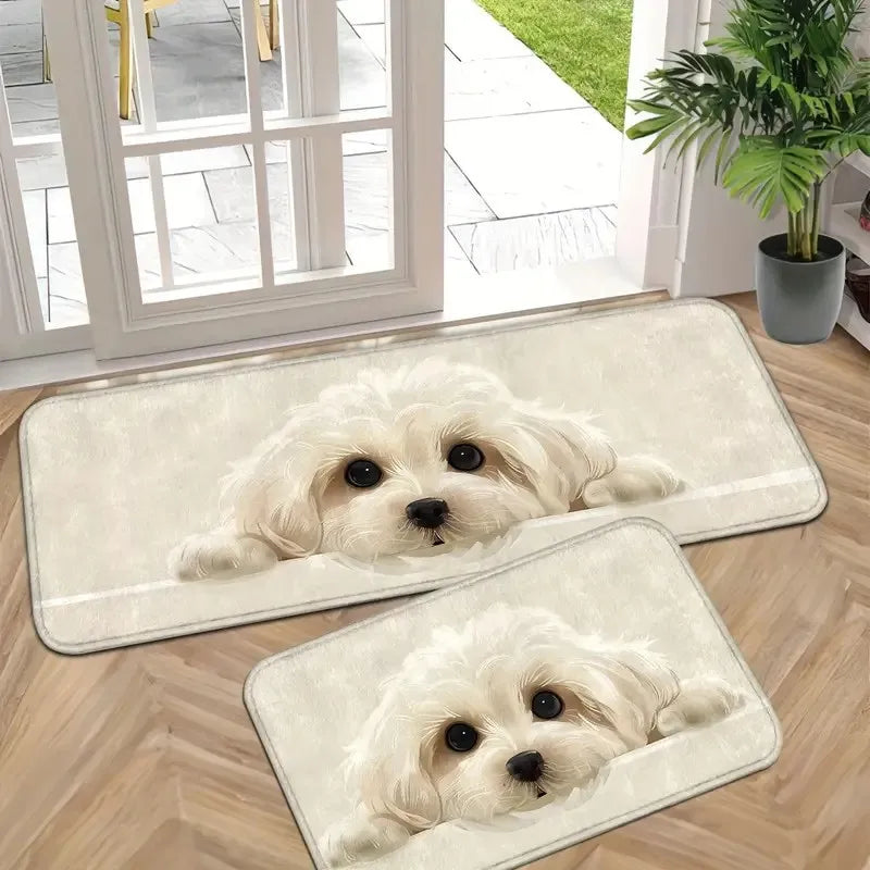 Cross-Border 5mm Polyester Faux Cashmere Machine-Made Non-Slip 10mm Thick Carpet Home Living Room Bathroom Corridor Wholesale