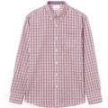 Cotton Men Shirt Casual Plaid Shirt Cotton Washed Long Sleeve Men's Shirt