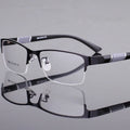 Business Men Fashion Cheap Square Luxury Glasses Spectacle Metal Frames Optical Glasses Square Half Frame for Men Office