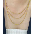 Joolim Jewelry  High End Polish 18k Gold Plated Rope  Chain Necklace Trendy Stainless Steel Jewelry Wholesale