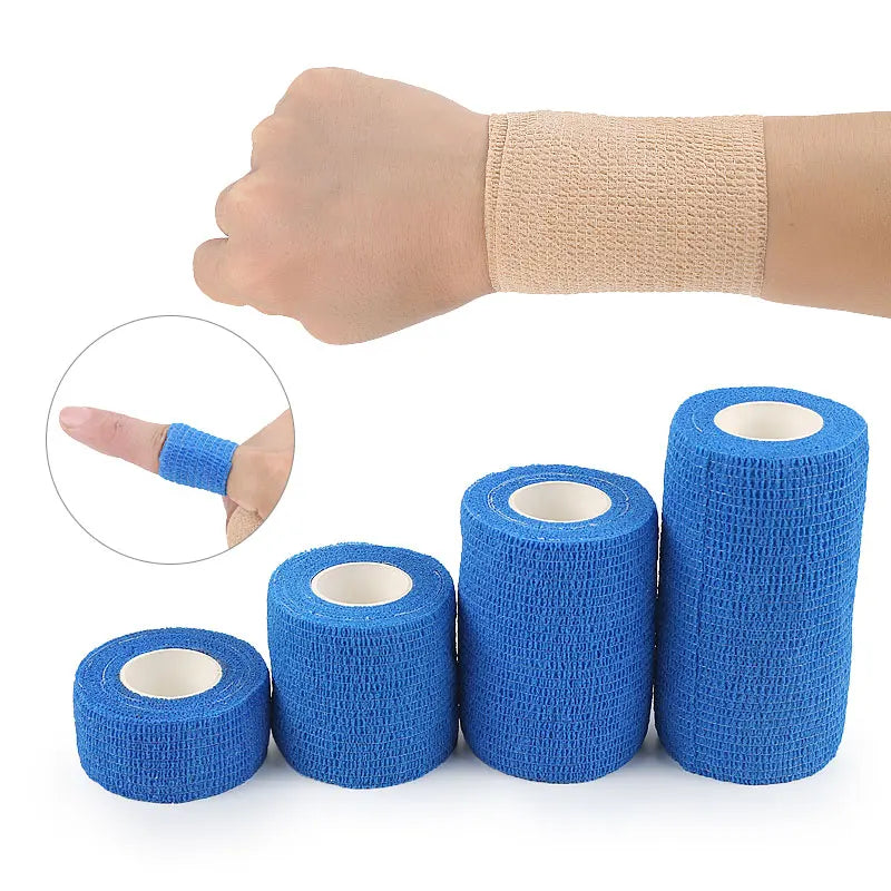 Customized Non-Woven Black Sports Elastic Self-Adhesive Cohesive Bandage for Joint Protection