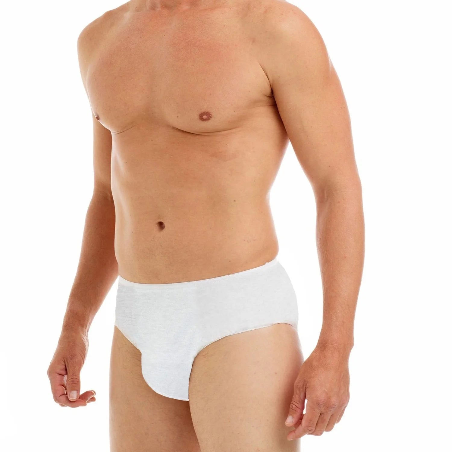 Factory 20-Pack Mens Disposable Panties 100% Cotton Underwear Disposable Spa Briefs