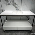 GM Sink Basin Italian Designed Wall-hung Bathroom Resin Surface Artificial Stone Solid Countertop Sinks Shampoo Sinks Hotel