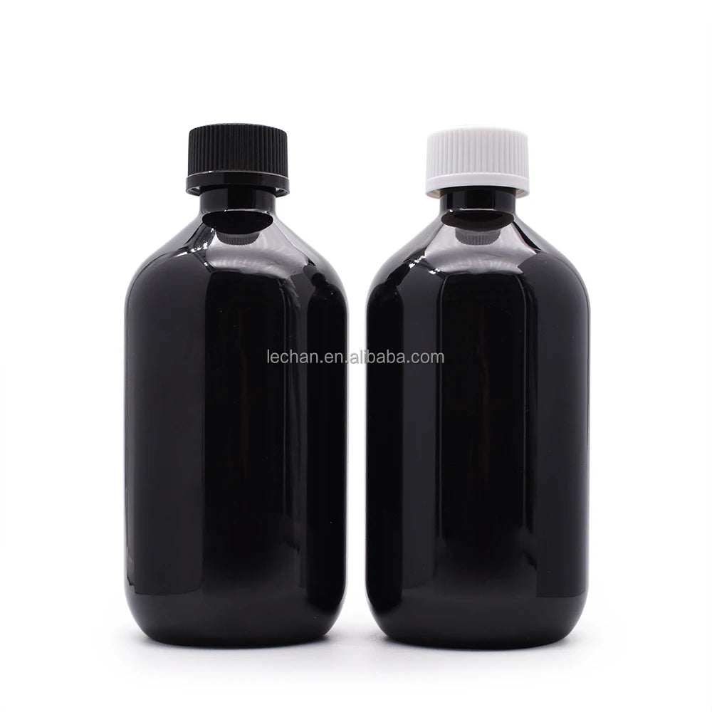 Refillable Spray Hair Bottle Black Plastic Shampoo Bottle Squeeze Bottle