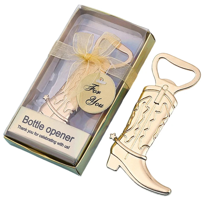 Cowboy Boot Bottle Opener Zinc Alloy Beer Bottle Opener for Wedding Birthday Party Favor Decoration Supplies Bottle Opener Gifts
