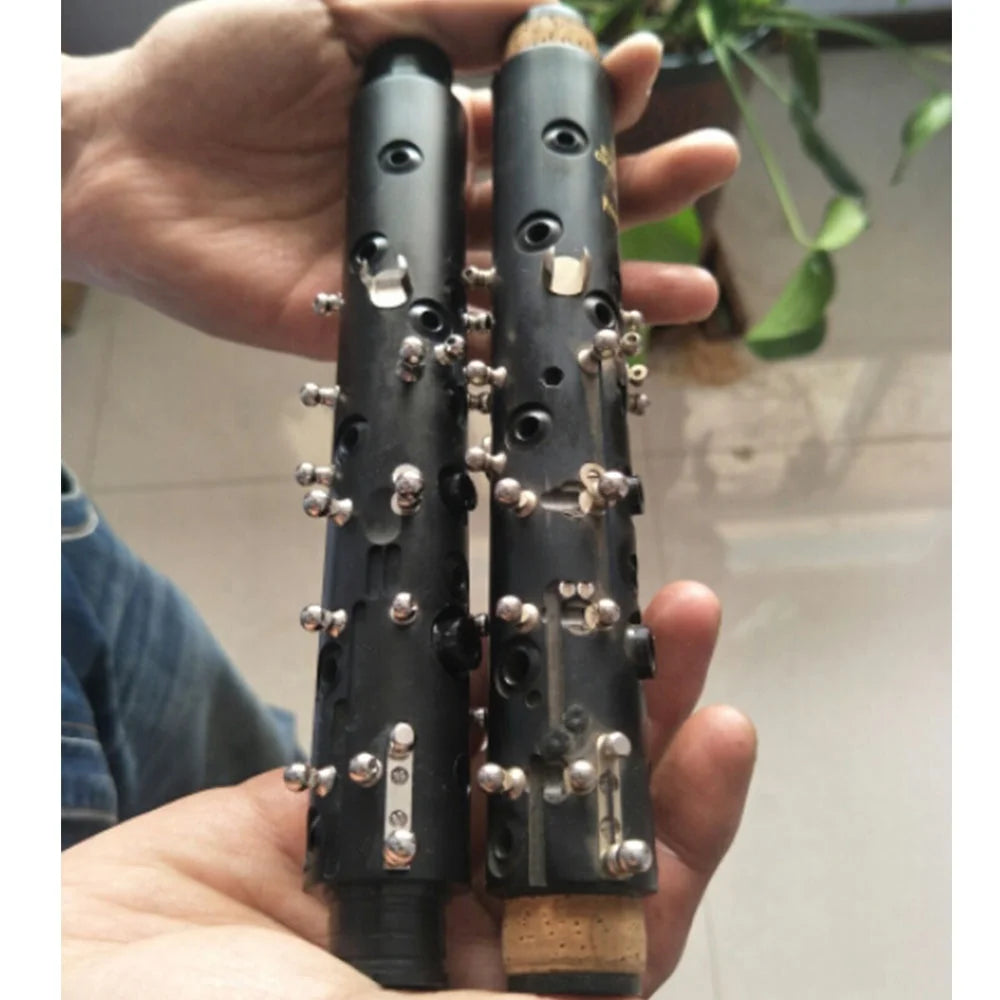 Clarinet Accessories Clarinet Half-finished Complete System of Keys for Bb Silver Plated Clarinet with Closed Structure Screw