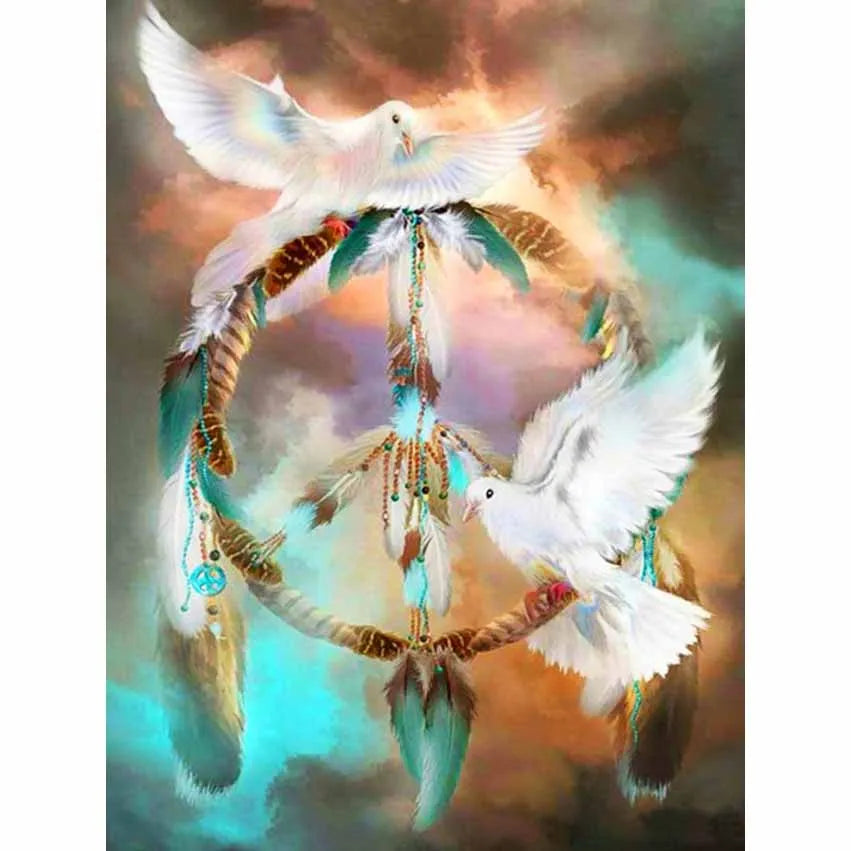 Bird 5D Diamond Painting Full Diamond Home Decoration Square Diamond Animal Picture Handmade Crafts Pigeon Decorative Painting