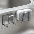 Creative Stainless Steel Sink Drain Rack Sponge Holder Non-Punching Paste Free-Standing Kitchen Tool Organizer