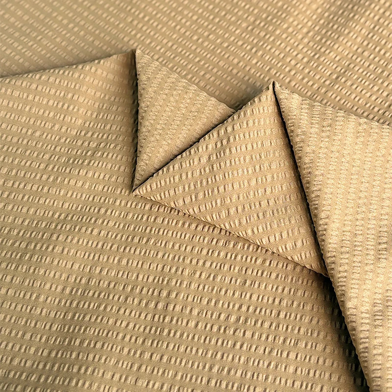 Quality Wholesale Waterproof Polyester Crepe Fabric Bubble Fabric Free Sample Custom Jacquard Fabric for Jacket