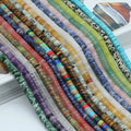 Wholesale Natural 4*2mm 2*4mm Stone Beads Disc Tiger's Eye  Bracelet Flat Spacer Beads Abacus Amethyst Stone Beads for Jewelry