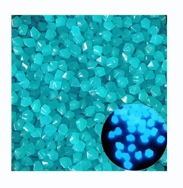 Plastic star Glowing Resin Pebbles with High Light Road Decorations