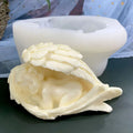 B-5065-3 Lovely Angel Sleepl Mousse Chocolate Resin Cake Silicone Plaster Soap Candle Mold Aromatherapy for 3D Mould
