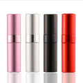 Hot-selling Low Molecular Weight 8ml Mini Aluminum Perfume Spray Bottle with Aluminum Lid and Glass Tube