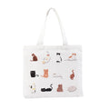 Personalized Eco-friendly Cotton Tote Bag with Letter Pattern Custom Logo Printing for Promotional Use