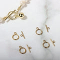 GP US Toggle Ring Bar Clasp 14K Gold Filled Permanent Jewelry Bracelet Necklace Making Accessories Wholesale