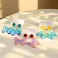Factory New Design Cute Animal Butterfly Wing Drop Earrings Acrylic Women's Anniversary
