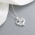 Vintage Beauty Single Chain 925 Sterling Silver Silver Woman Fashion Jewelry Heart Necklaces