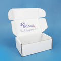 Custom White Cosmetic Paper Packaging Boxes Clothes Foldable Shipping Mailer Corrugated Box