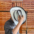 Men Paper Straw Cowboy Hat USA American Texas Painting Shapable Big Brim Sombreros Horn Western Cowboy Straw Hat
