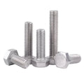 A4 316 Stainless Steel Metric Thread DIN933 Outside Hex Head Full Thread Bolt External Hexagon Head Screw M3 M4 M5