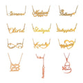 Custom Names 18K Gold Plated Stainless Steel Necklace Personalized Letter Necklace for Women Custom Names Necklace
