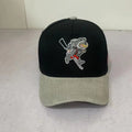 Custom 5 Panel Baseball Cap with Corduroy Fabric 3D Puff Embroidery Logo Cotton Sweatband and Winter Sport Hat.