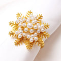Wholesale Metal Snowflake Wedding Gold Napkin Ring