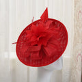 Hot Sell Womans Handmade Wedding Wide Bride Headwear  Cocktail Tea Party Feather Hair Fascinator  Hat