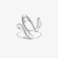 FUAMAY Geometric U Shape Fashion Minimalist Silver Ring Dainty Fashion Hot Sale 925 Sterling Silver Geometric Ring