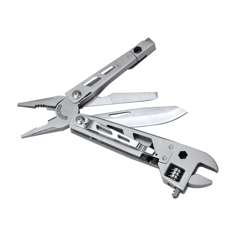 DIY Multi-Tool Stainless Steel Folding Wrench with Crimping Function OEM Customizable Pocket Knife Pliers