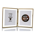 Nordic Geometric Plant Specimens Four Inch Glass Three-dimensional Creative Double-sided Sublimation Metal Photo Frame