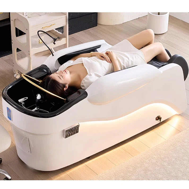 Hot Selling Salon Equipment Shampoo Water Circulation Bed/Headspa Massage Bed for Hair Washing