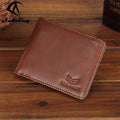 Free Engrave Royal Bagger RFID Blocking Short Wallet for Men Real Genuine Cow Leather Card Holder Purse Vintage Cool Man Wallets