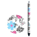 Customized Pens Wrap Design UV Resist Waterproof UV DTF Pen Wraps Transfer Stickers Vinyl Pen Decoration for Ball Point Pen
